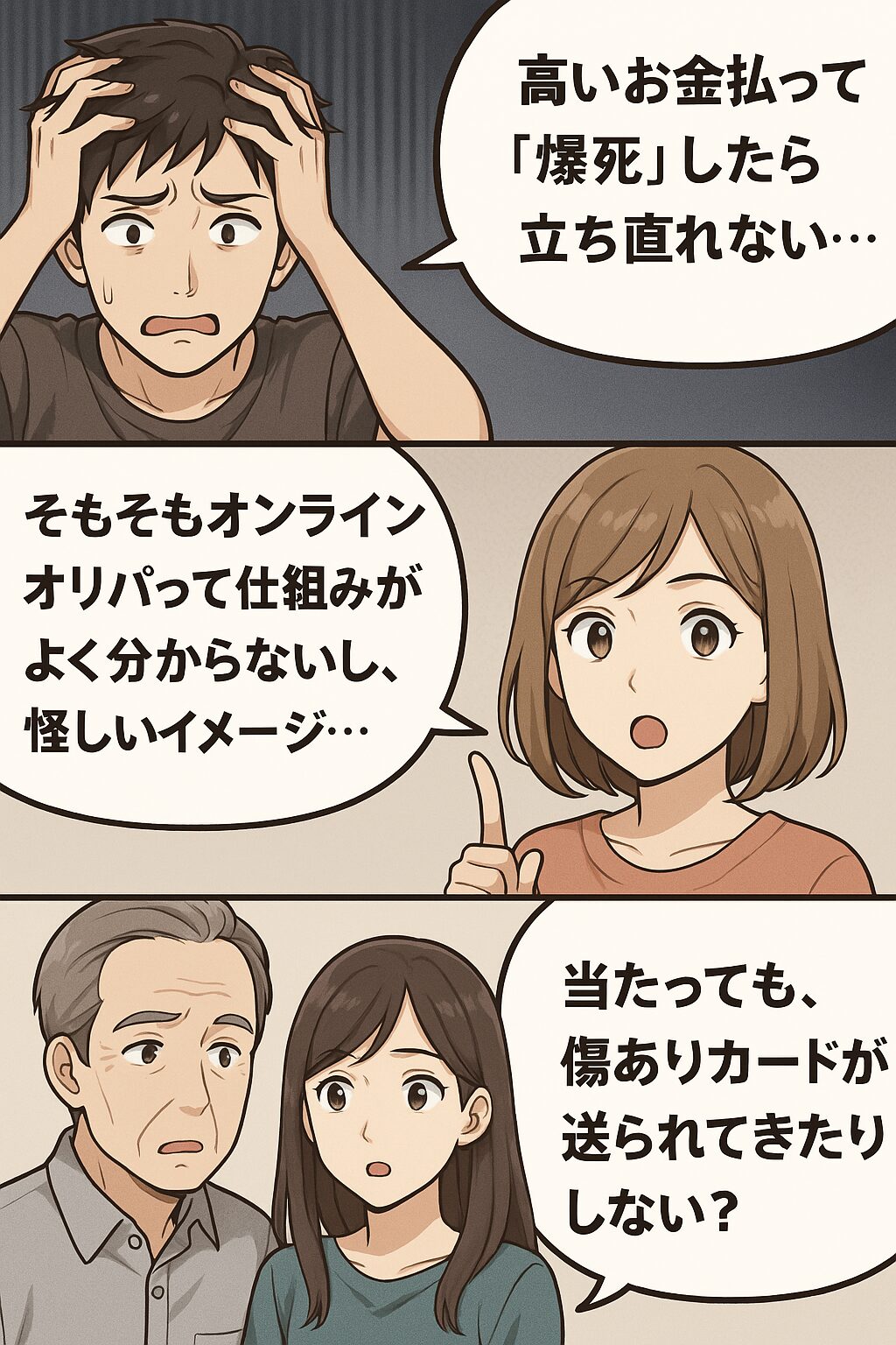 cloveが当たるのか不安な様子