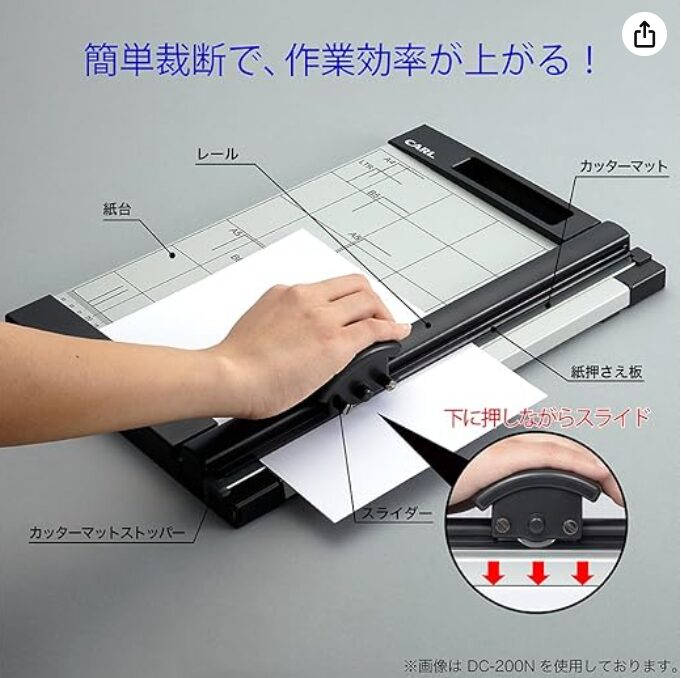 トレーディングカード　裁断機