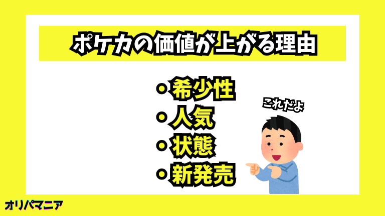 ポケモンカードの価値が上がる理由