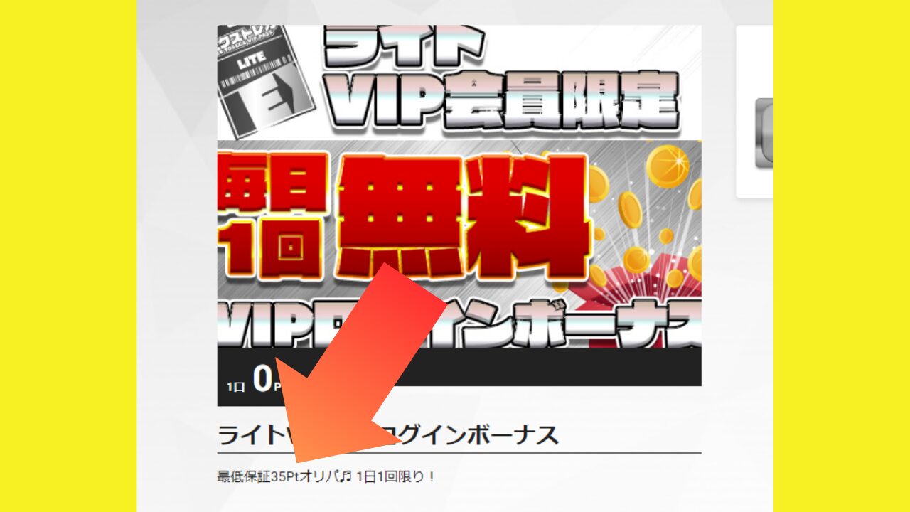 VIPパスを購入する2