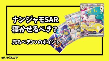 ナンジャモSARを寝かせるべき理由とは？売り時や価格推移の最新情報を徹底解説