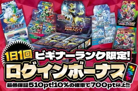 500ポイントを50円で購入してログインボーナスでさらに貯めよう